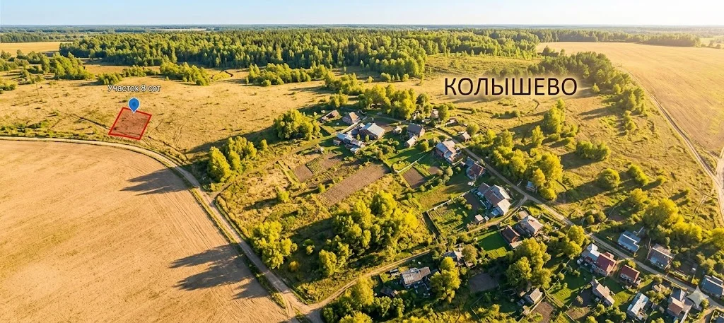 Живописный участок в Колышево Калужской области - миниатюра 10