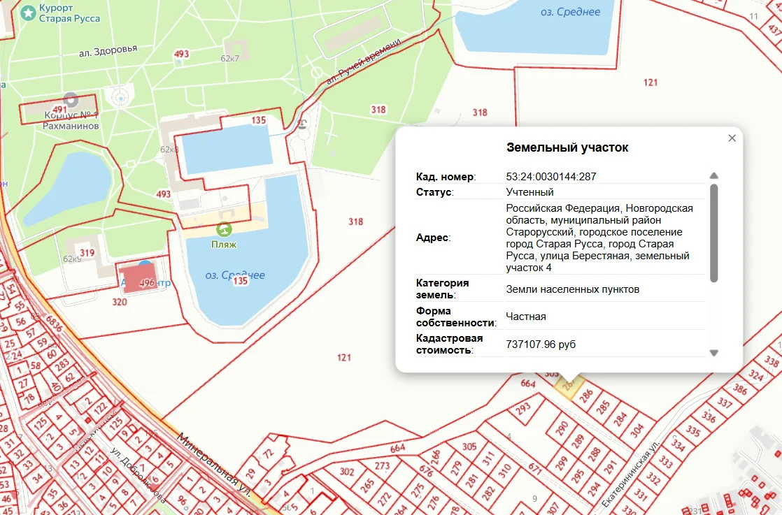 Участок в Старой Руссе Новгородская область рядом с курортом - миниатюра 6
