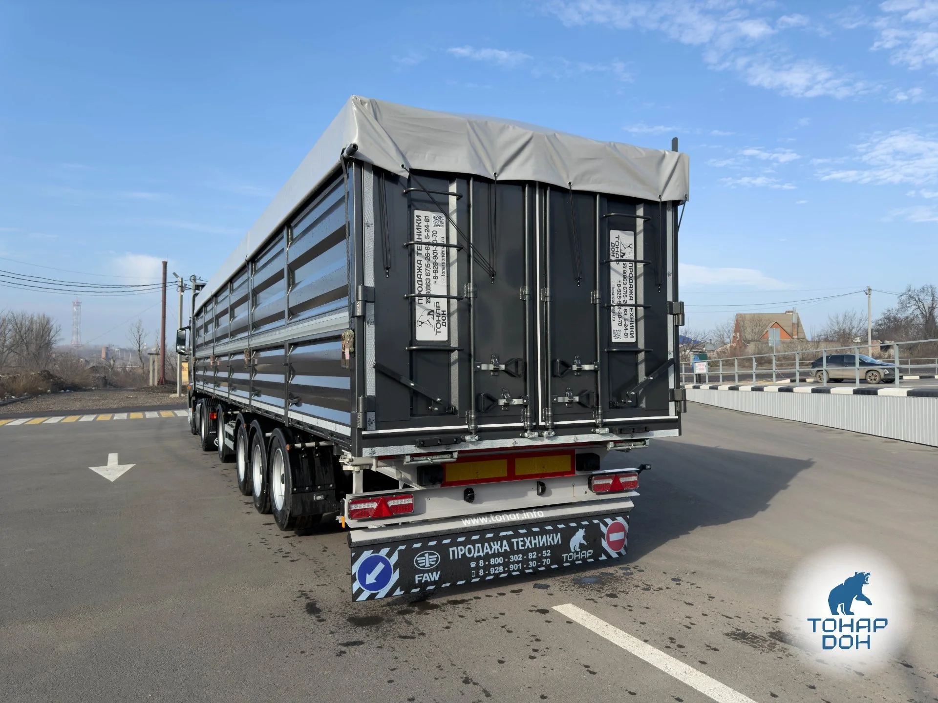 Полуприцеп зерновоз ТОНАР 99892 Б65 - миниатюра 11