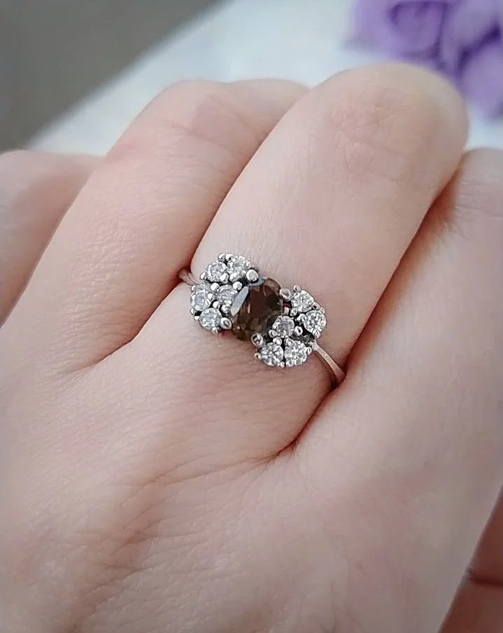Серебряное кольцо с раухтопазом - миниатюра 6