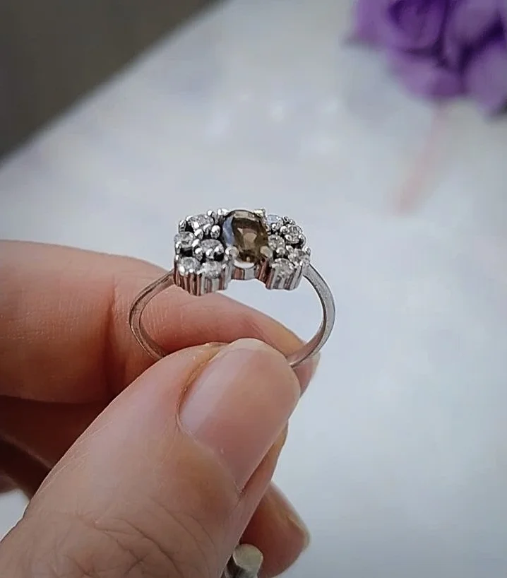 Серебряное кольцо с раухтопазом - миниатюра 8
