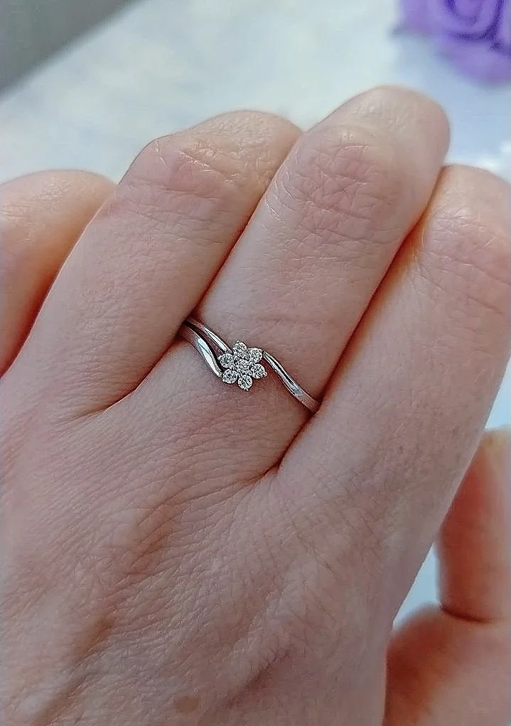 Серебряный комплект с фианитами, серебро 925 проба - миниатюра 9