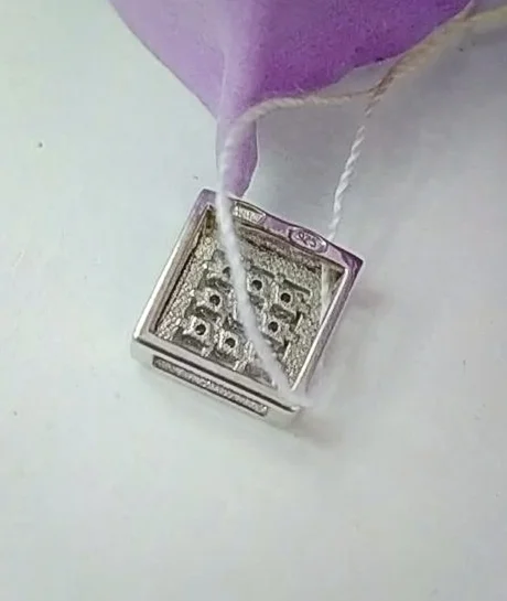 Серебряная подвеска с фианитами - миниатюра 2