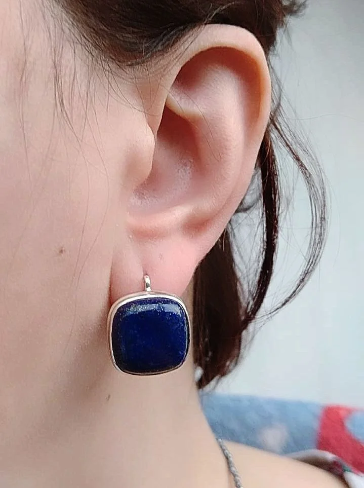 Серебряный комплект с лазуритами - миниатюра 5