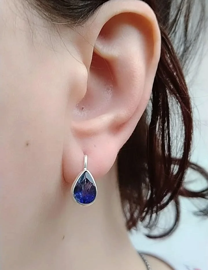 Серебряный комплект с иолитами - миниатюра 6