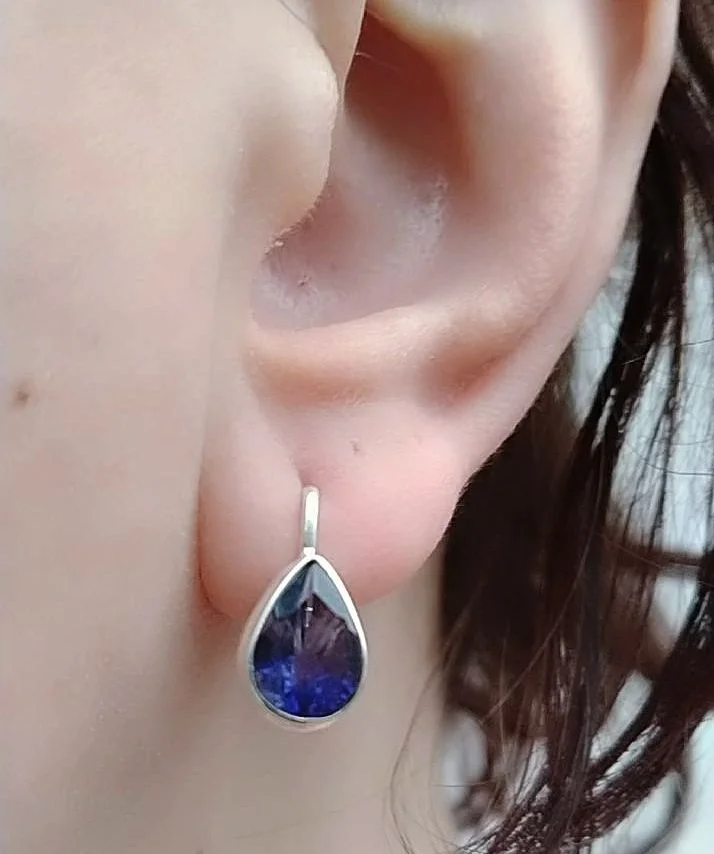 Серебряный комплект с иолитами - миниатюра 7