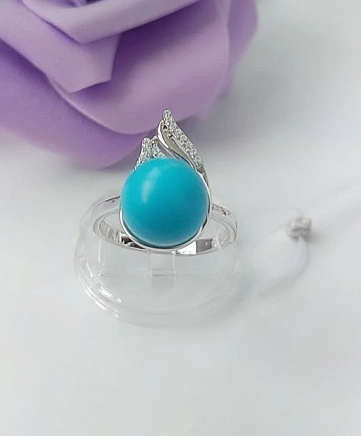 Серебряное кольцо с бирюзой - изображение 1