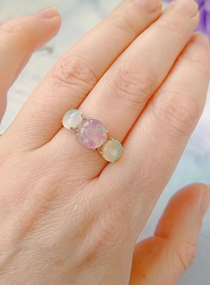 Серебряное кольцо с опалом - миниатюра 6