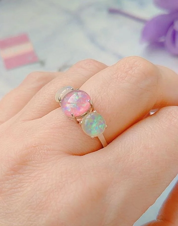 Серебряное кольцо с опалом - миниатюра 7