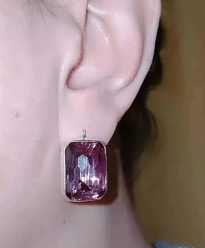 Серебряный комплект с александритами - миниатюра 7
