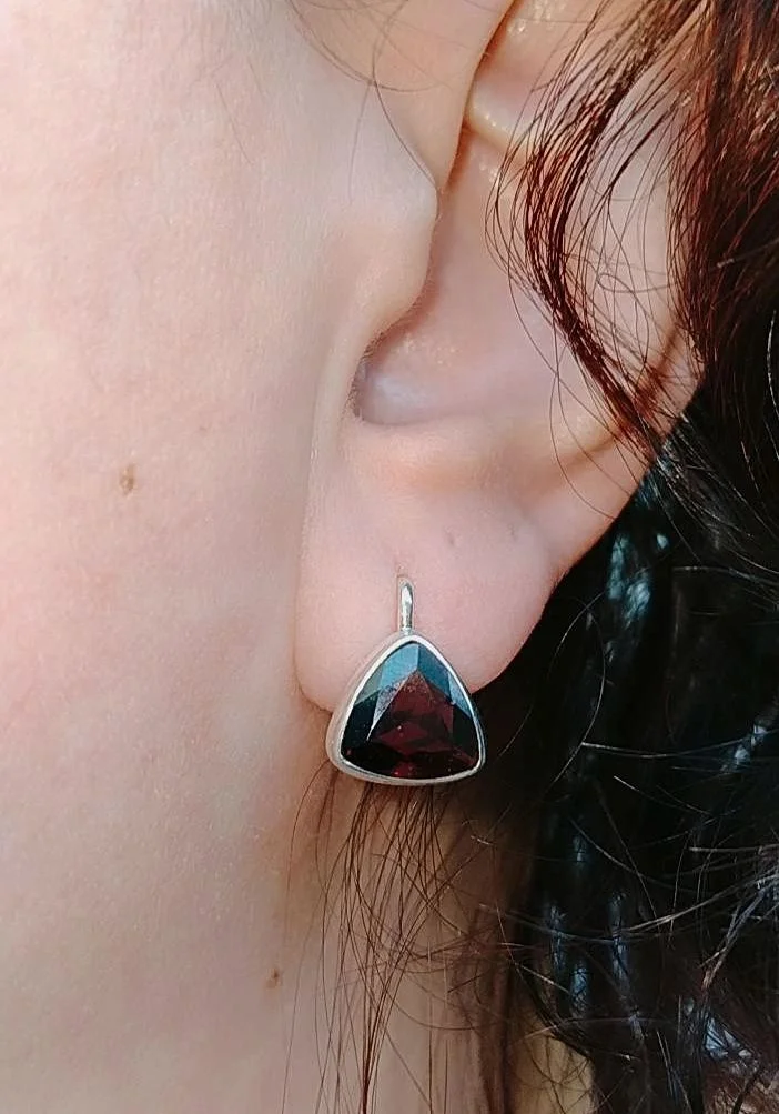 Серебряный комплект с гранатами - миниатюра 6