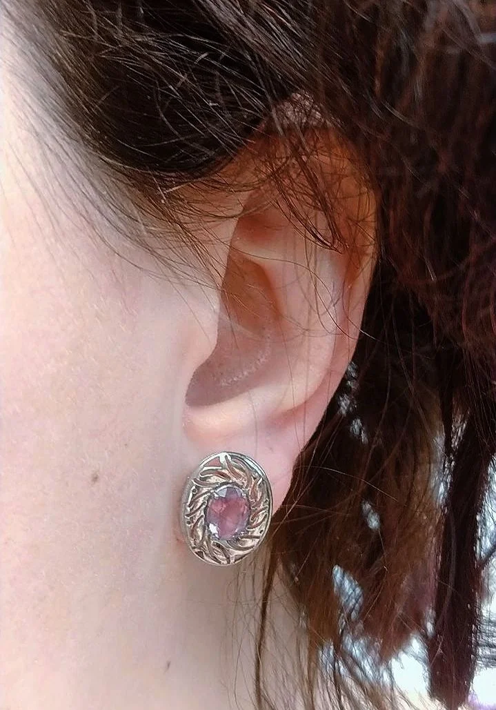 Серебряные серьги с фианитами - миниатюра 8