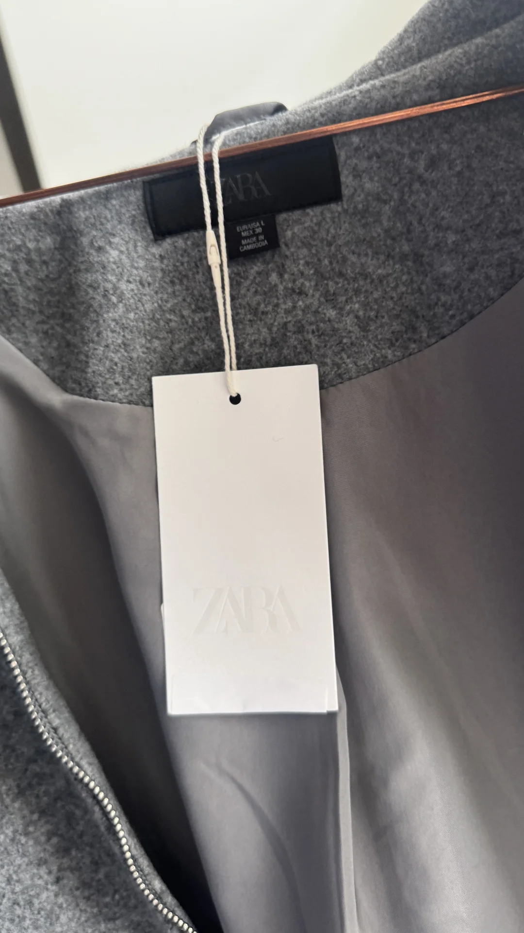 Ветровка Zara wool jacket - миниатюра 4