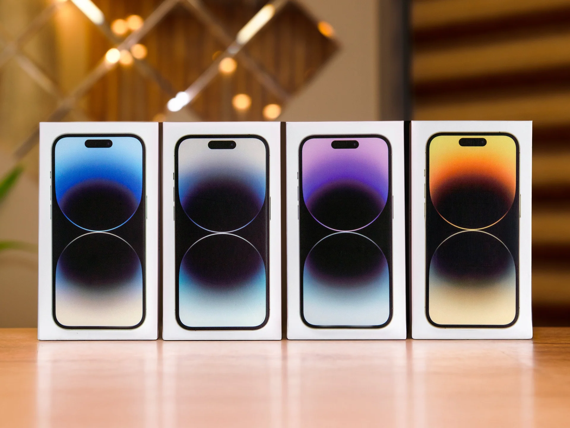 Коробка iPhone 14 Pro Max Gold (Золотой) - миниатюра 4