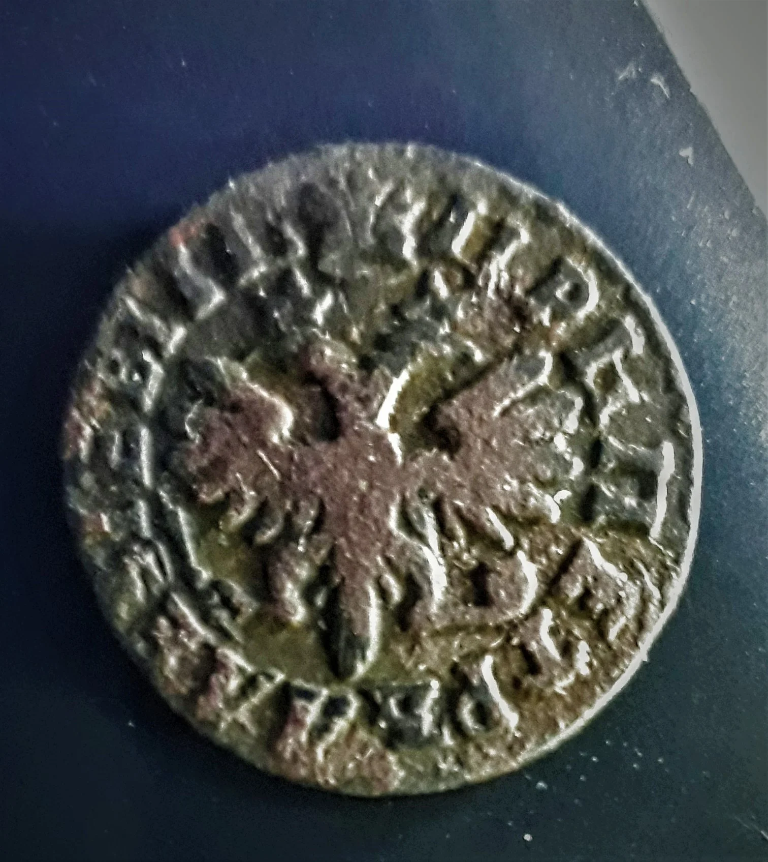 Денга 1713 года Пётр 1 - миниатюра 2