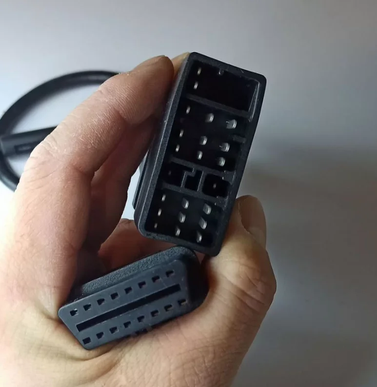 Переходник Toyota 22pin OBD2 16pin старые тойота - миниатюра 2