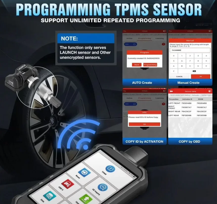 Программатор tpms поддерживает диагностику и сброс - миниатюра 3