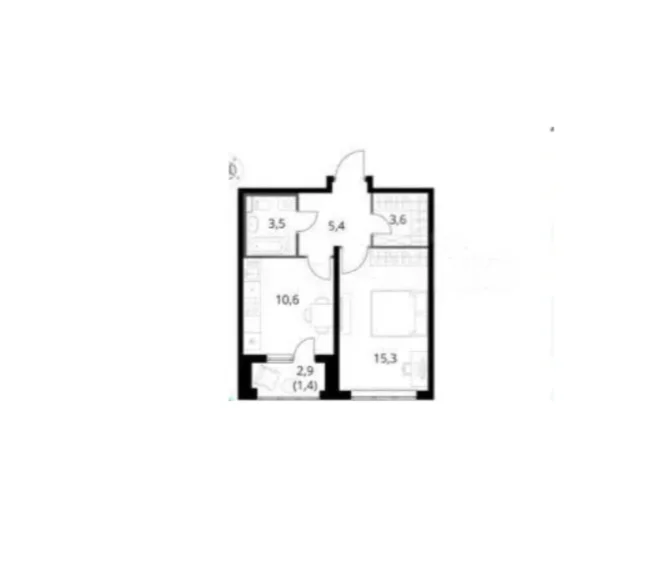 1-к. квартира, 39,8 м², 10/24 эт. - миниатюра 2