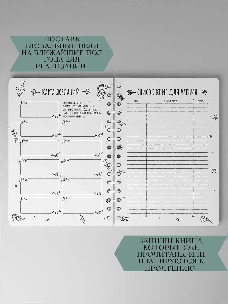 Планер ежедневник недатированный женский ToropNote - миниатюра 4