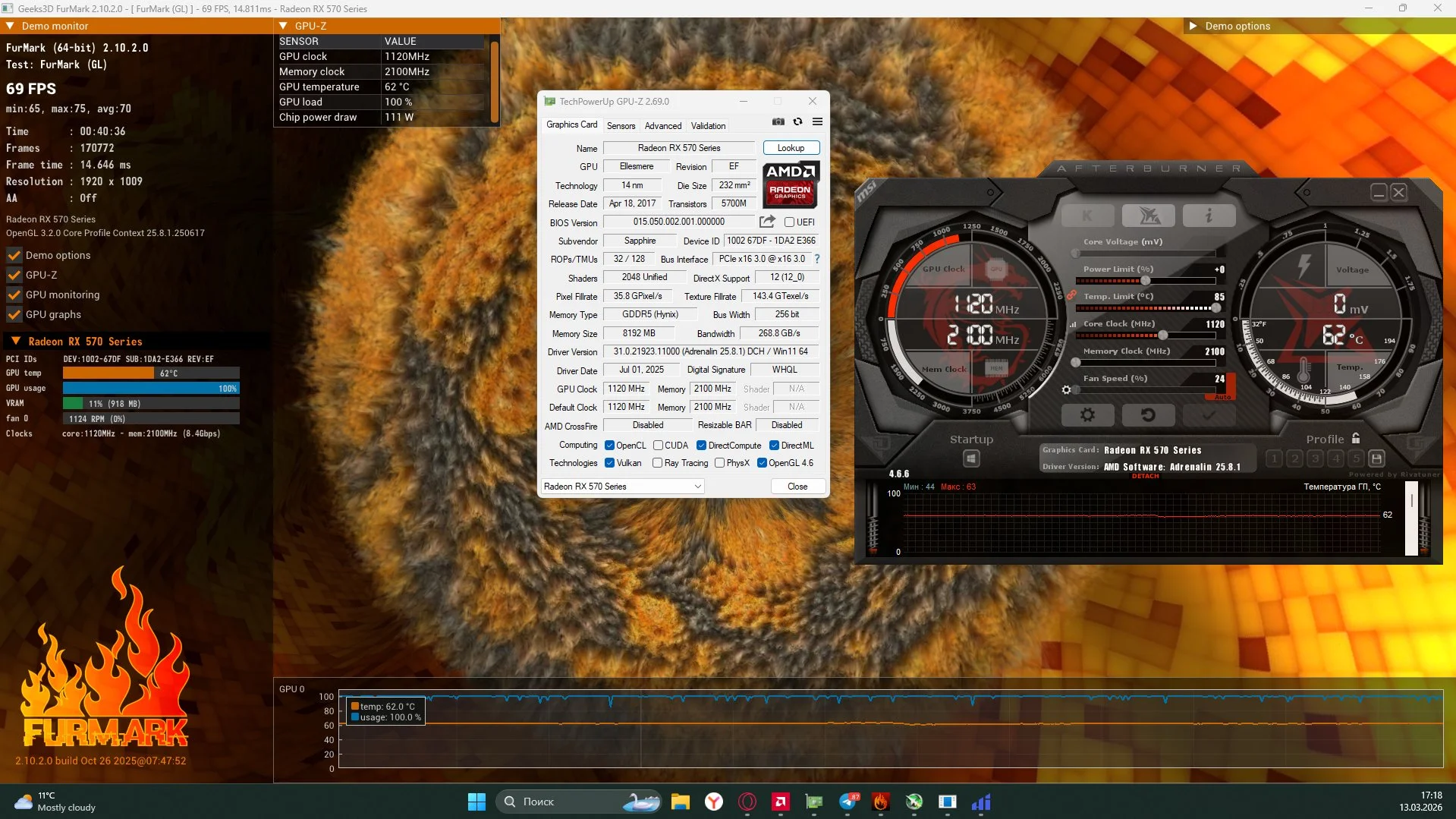 Rx 570 8GB sapphire - миниатюра 3
