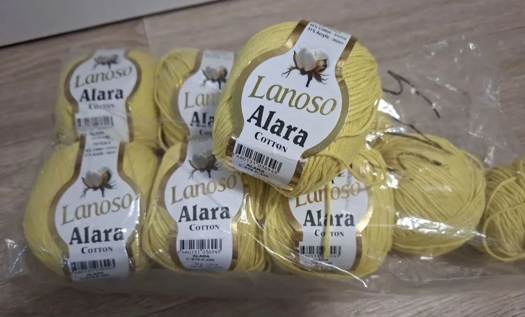 Пряжа lanoso alara cotton