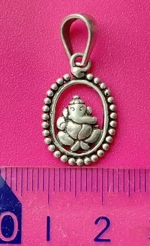 Серебряная подвеска Ганеша оберег, талисман Индия - изображение 1