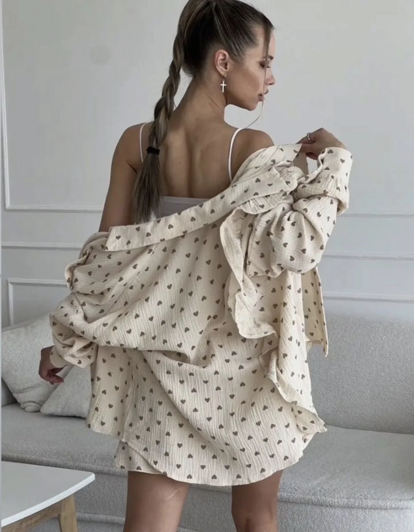 Костюм пижамный женский с шортами НОВЫЙ - миниатюра 6