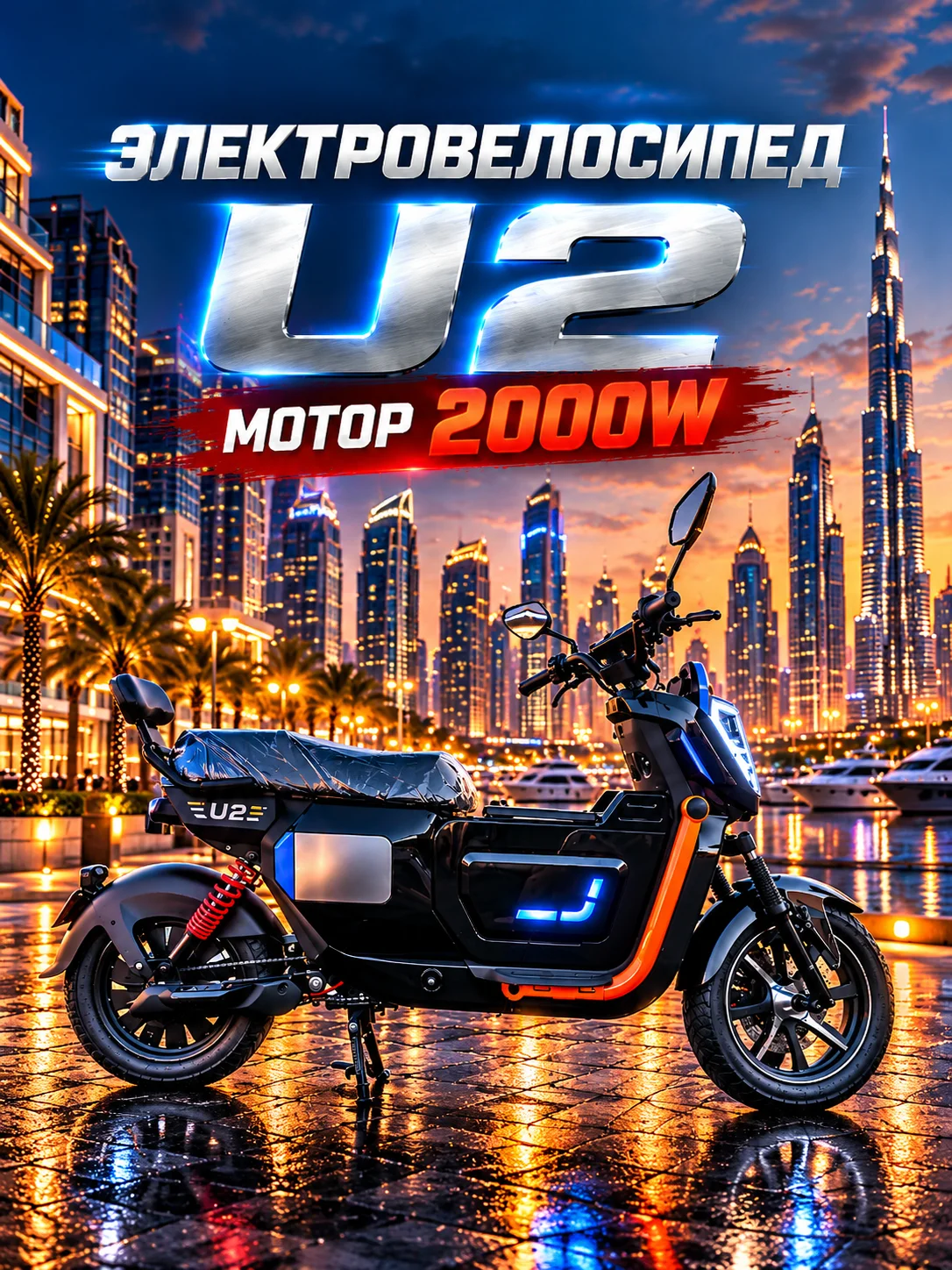 электровелосипед U2 2000w - миниатюра 2