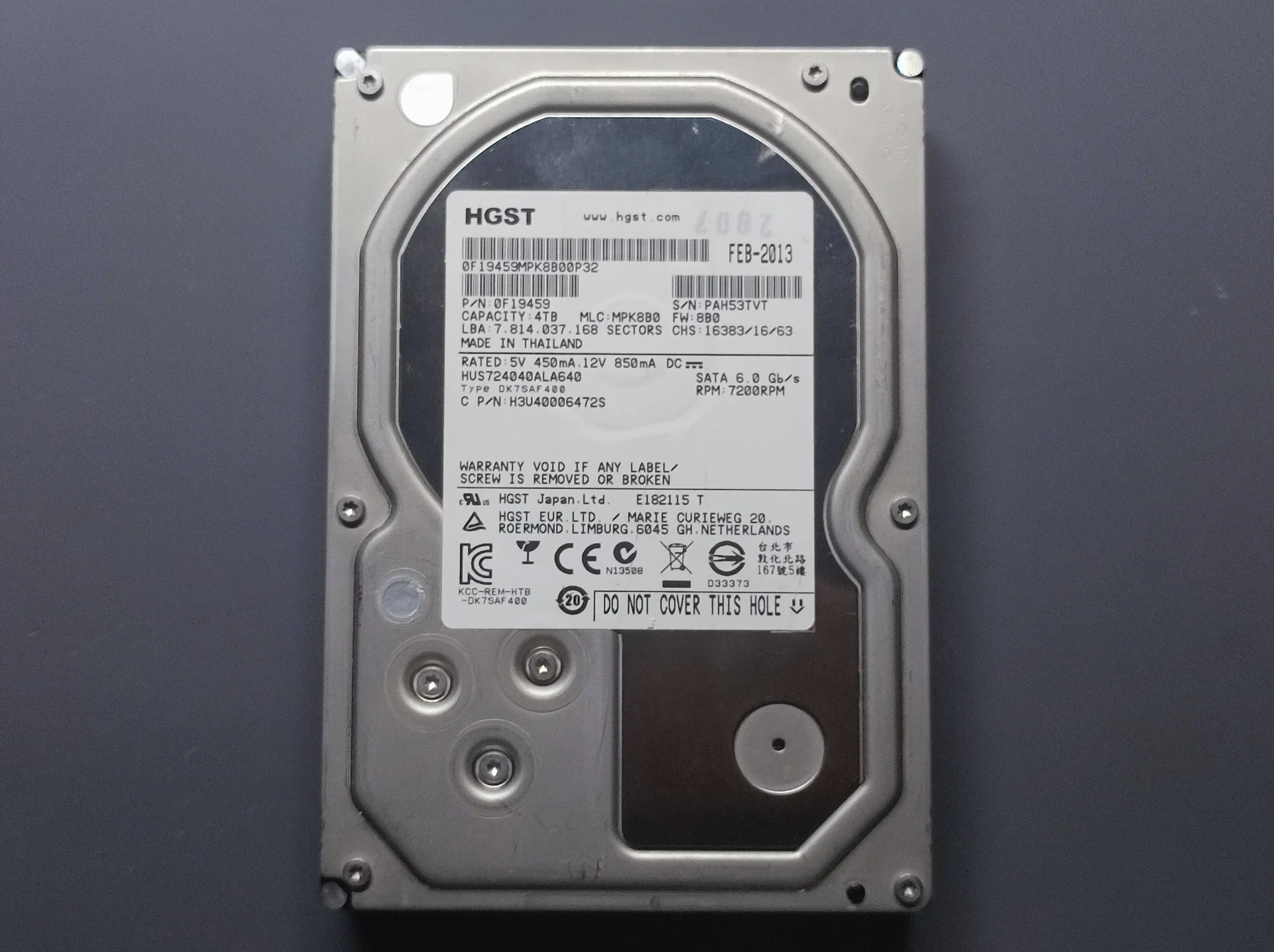 Продам HDD hgst HUS724040ALA640 4Tb - изображение 1