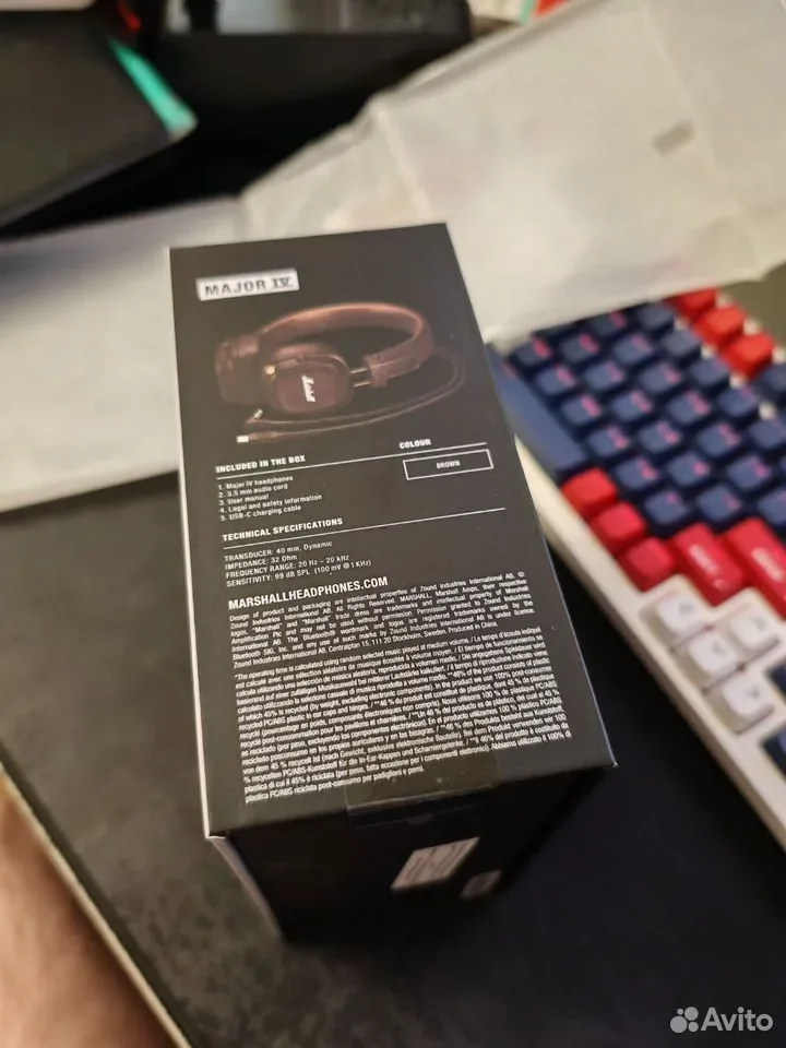 Наушники Marshall Major IV 4 Оригинал - миниатюра 7