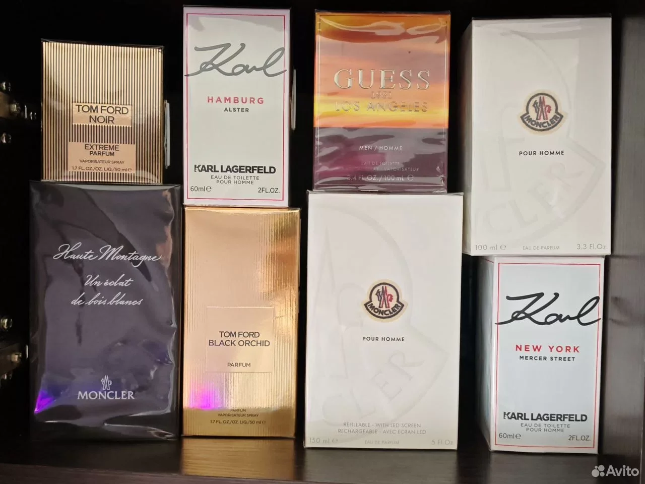 Парфюм Tom Ford, Moncler, Karl Lagerfeld, Guess