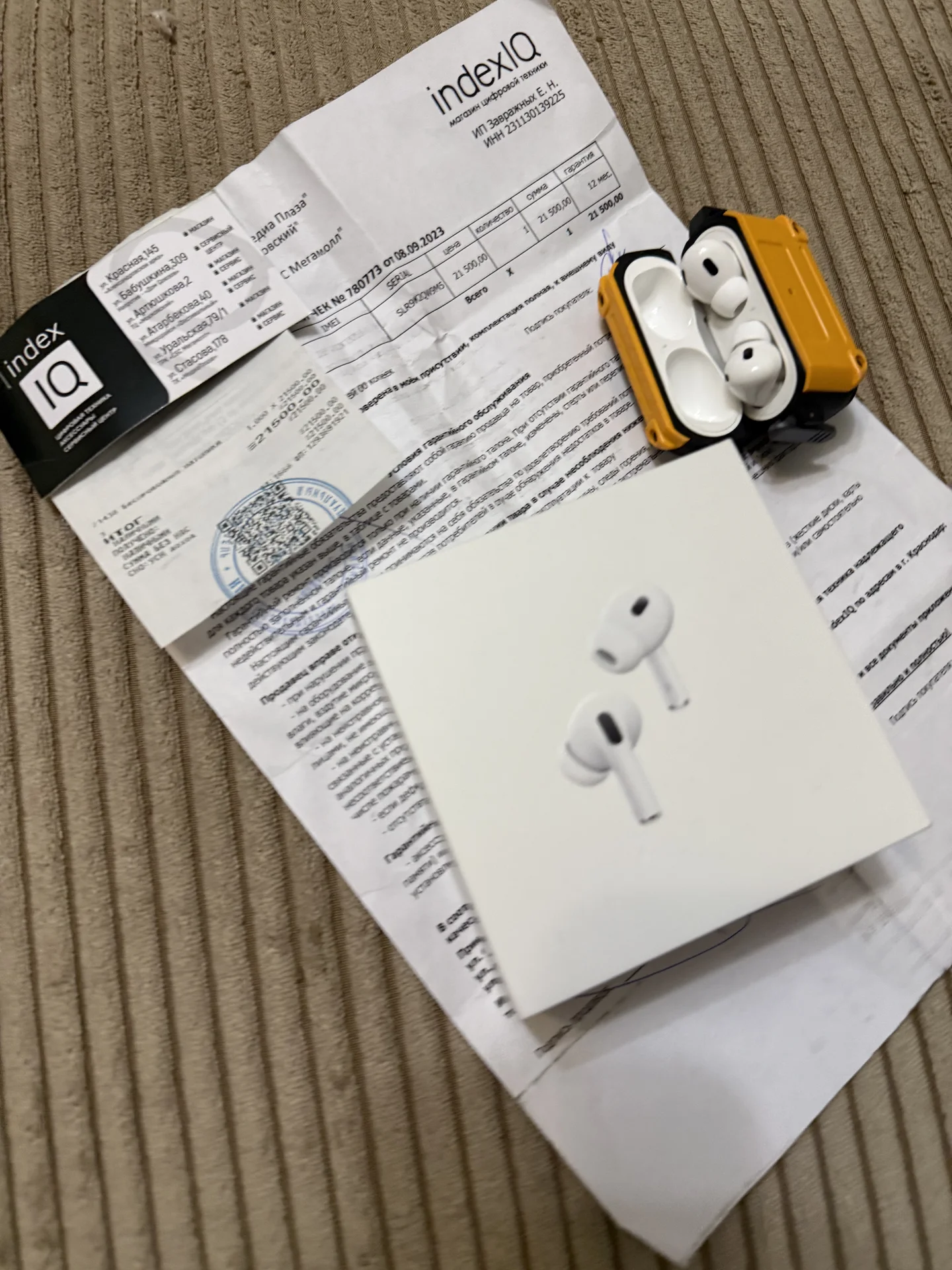 Apple air pods Pro 2 с чеком - изображение 1
