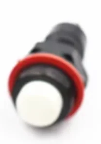 панельная кнопка 10 мм, белая, momentary, 1A 250VAC, 2 pin