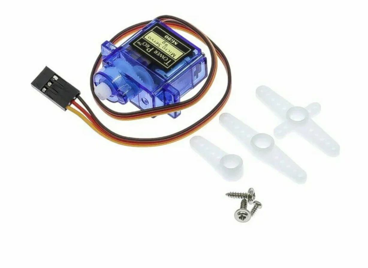 SG90 micro servo 9g, 3 провода (PWM 50 Гц)