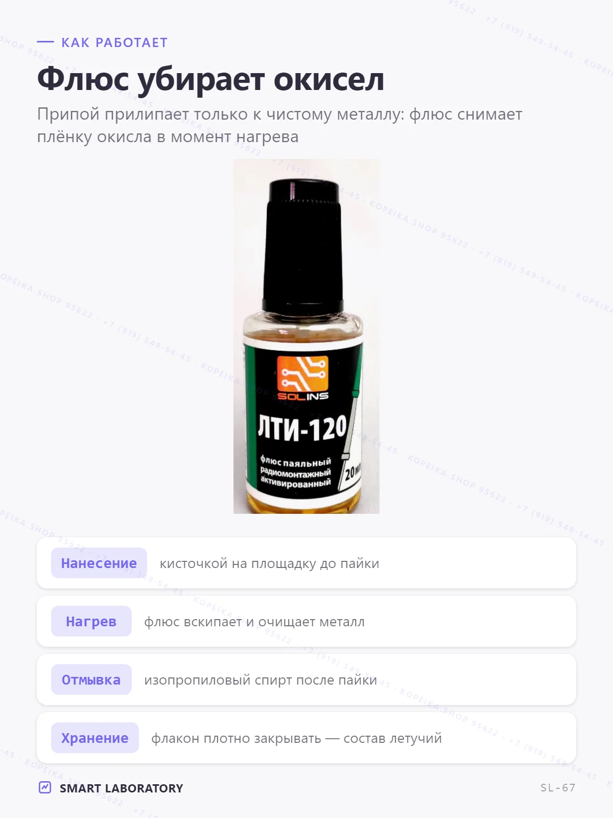 ЛТИ-120 22 мл с кисточкой, Флюс - миниатюра 3