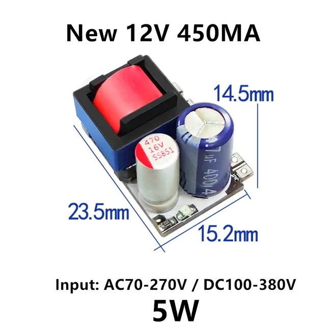 Прецизионный понижающий преобразователь 12V 450MA 5W - изображение 1