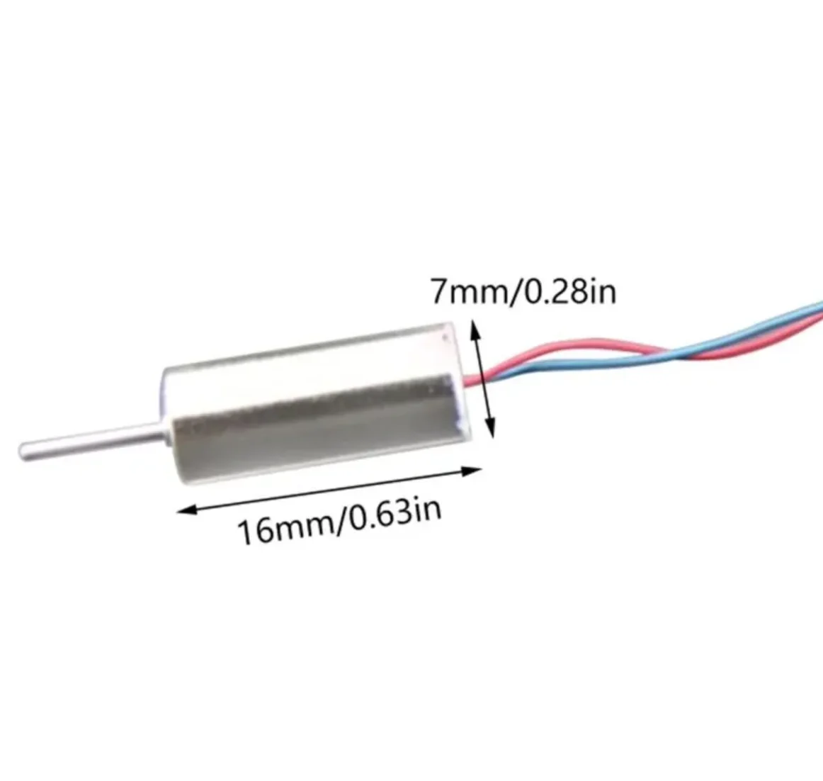 coreless motor 7×16 мм (тип 716), 2-проводный