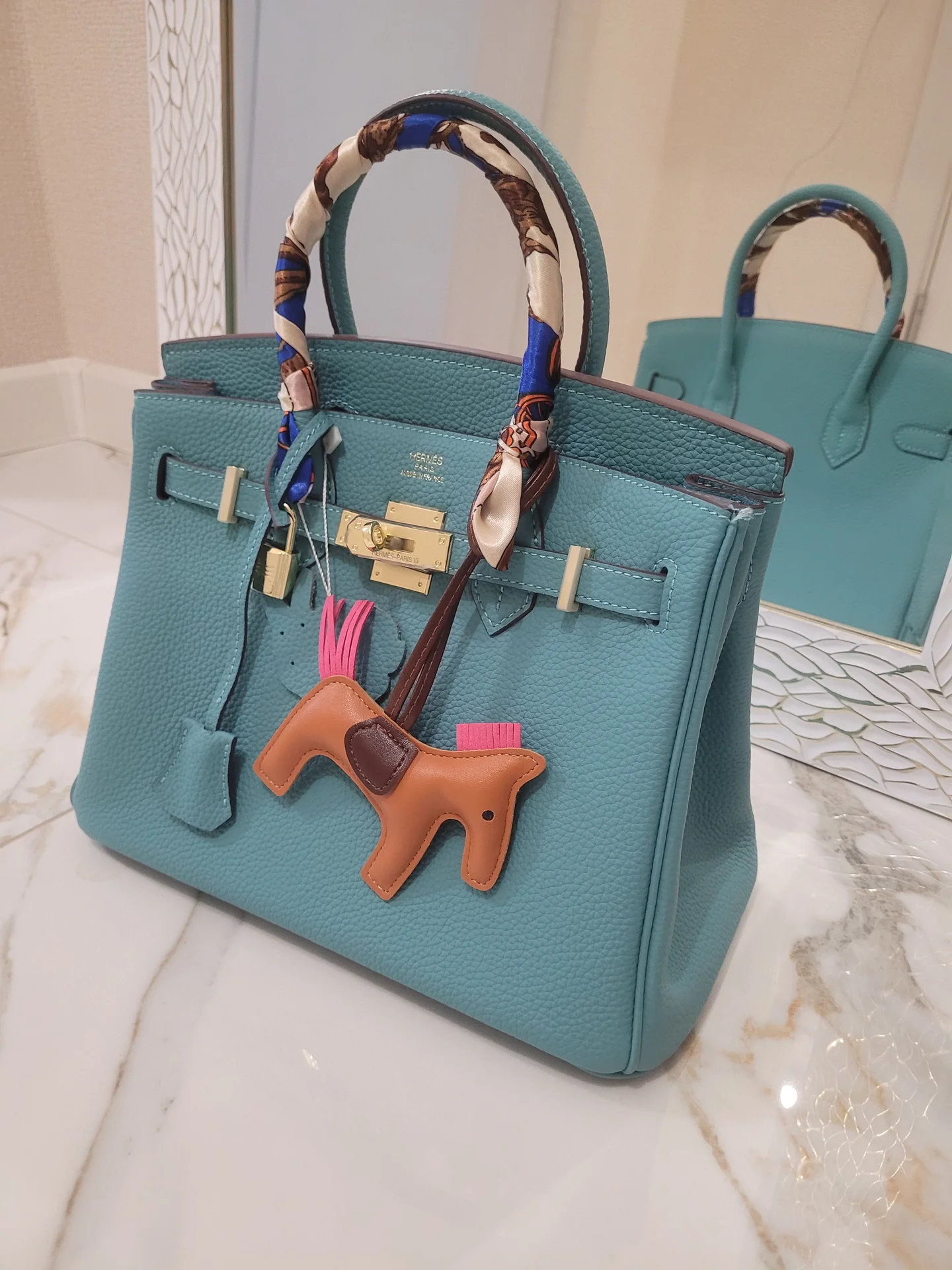 Сумка Hermes Birkin натуральная - миниатюра 2