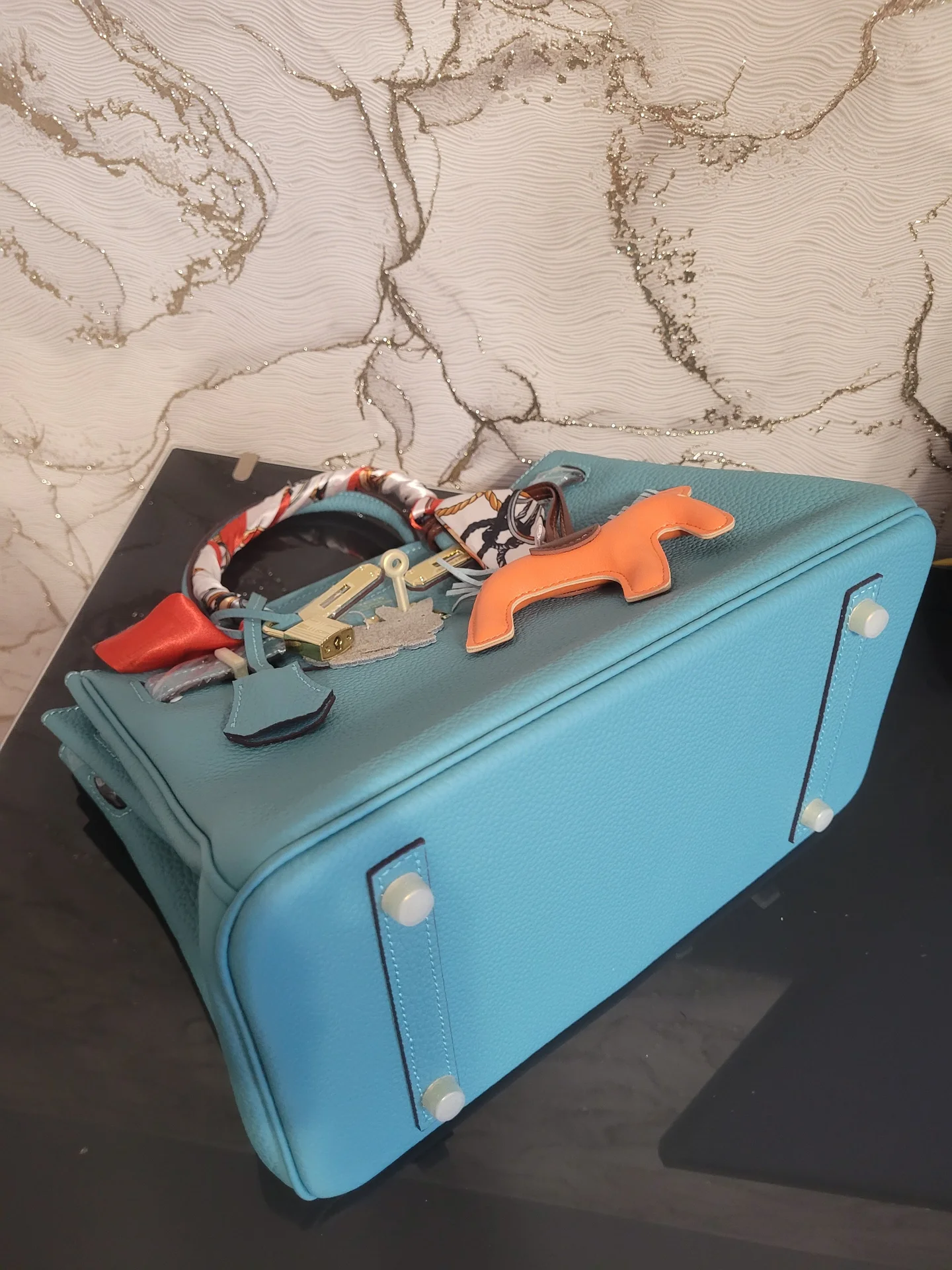 Сумка Hermes Birkin натуральная - миниатюра 4