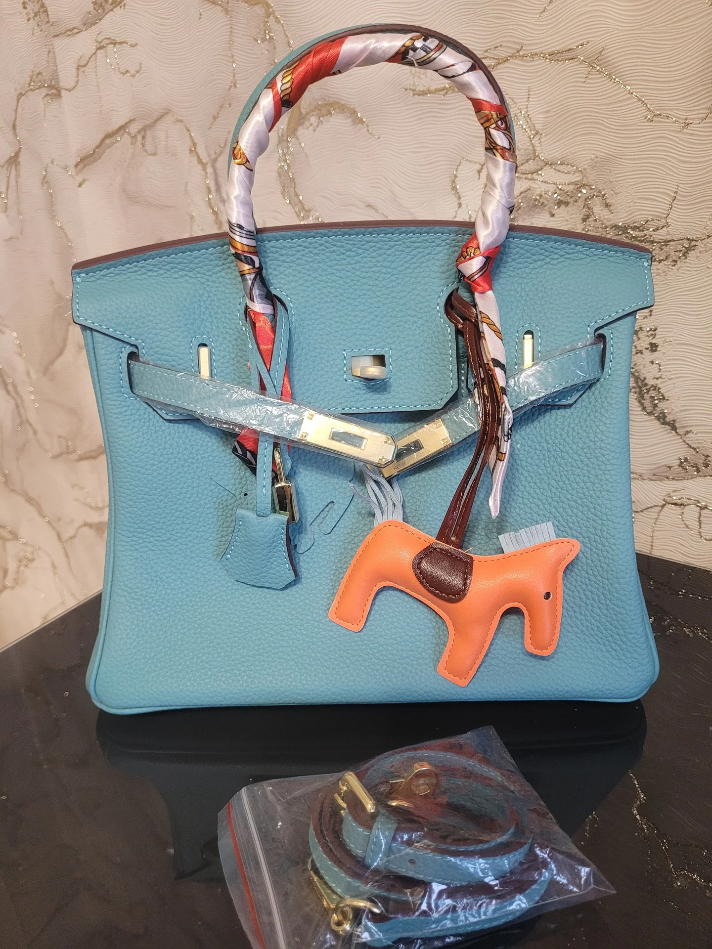 Сумка Hermes Birkin натуральная - миниатюра 6