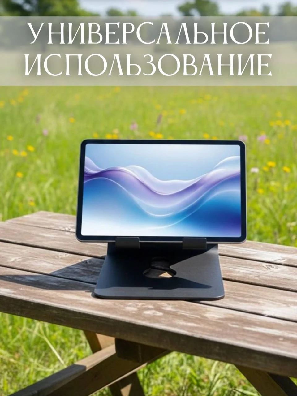 Подставка под планшет настольная металлическая , нескользящая, держатель для телефона, или планшета - миниатюра 5