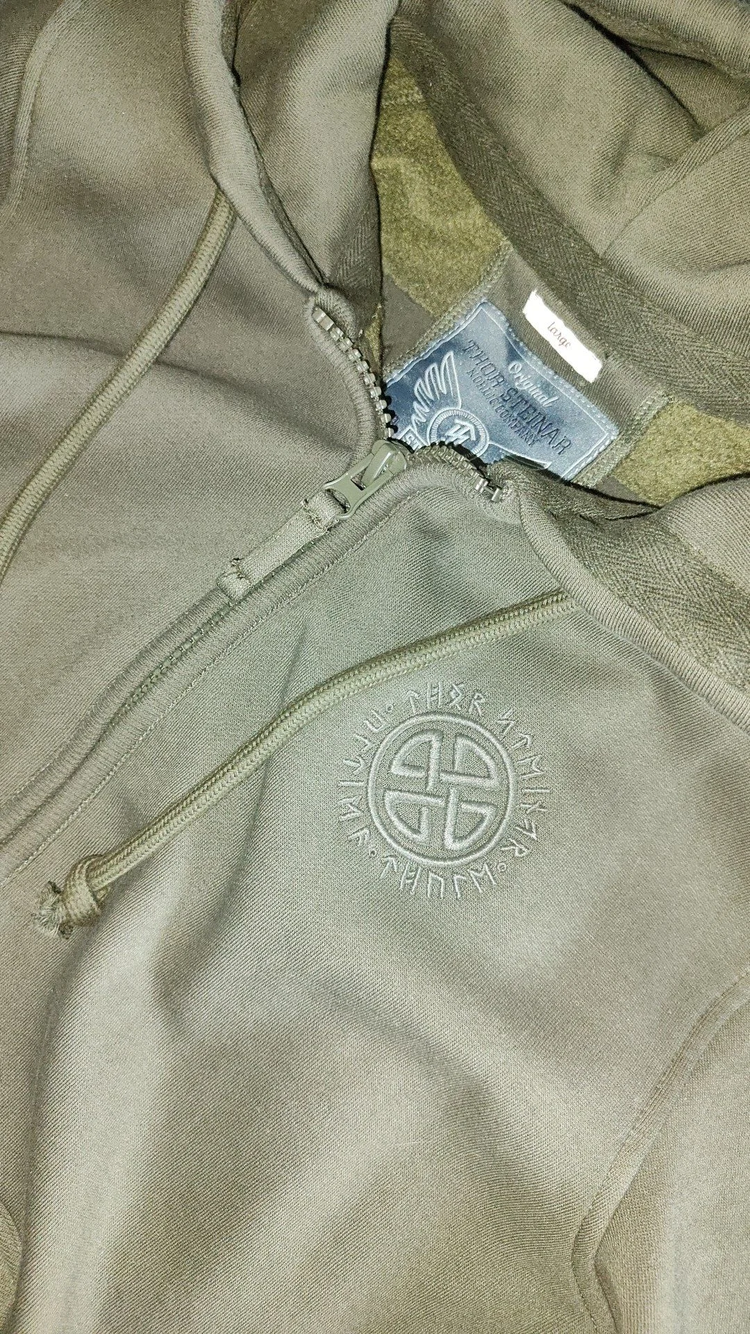 Original Zip hoodie Thor Steinar. Худи на молнии