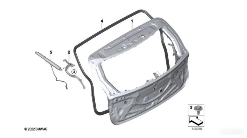 Крышка багажника BMW XM G09 2022-2025 - изображение 1