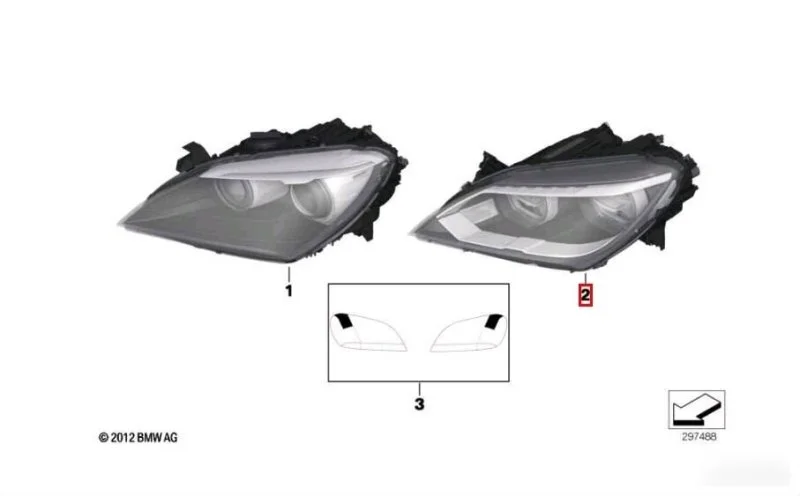 Фара передняя левая BMW M6 F06 2012-2018 - изображение 1