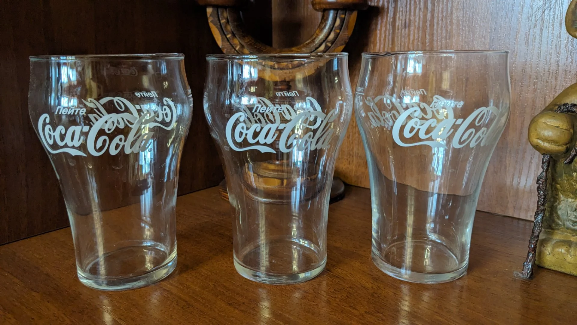 Стаканы "Пейте Coca Cola" 0.31 л. Стекло. 3 шт - миниатюра 2