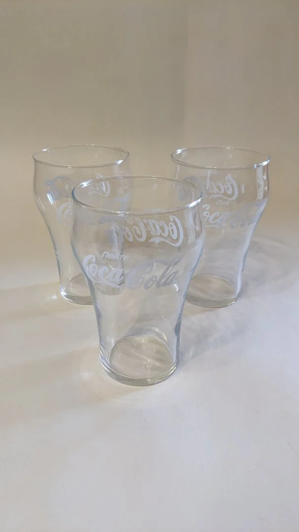 Стаканы "Пейте Coca Cola" 0.31 л. Стекло. 3 шт - миниатюра 4