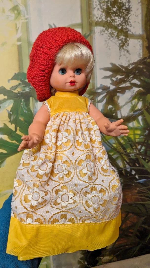 Винтажная резиновая кукла СССР 30 см - изображение 1