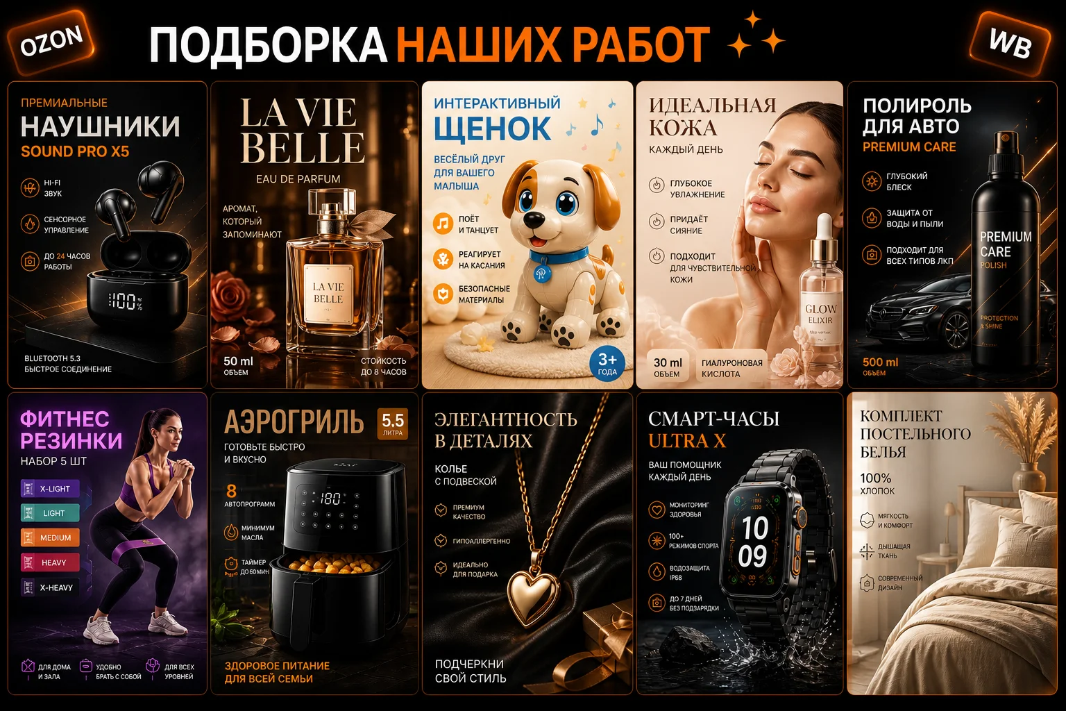 Дизайн карточек для маркетплейсов, инфографика - миниатюра 5