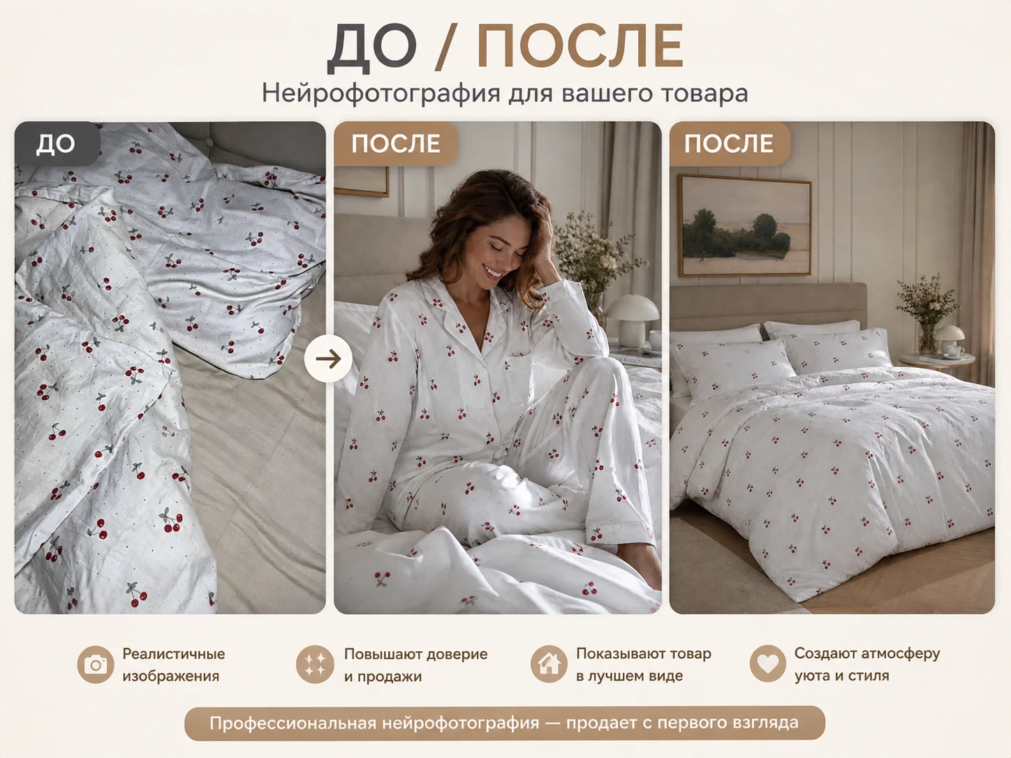 Нейрофотосессии Продающие фото для маркетплейсов - изображение 1