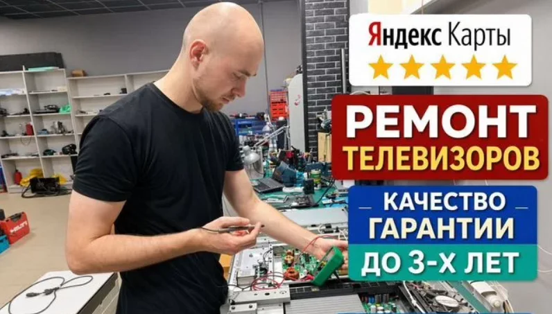 Ремонт телевизоров с гарантией - изображение 1